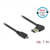 USB laidas DeLOCK 85165 USB 2.0 1 m USB A Micro-USB B juodas