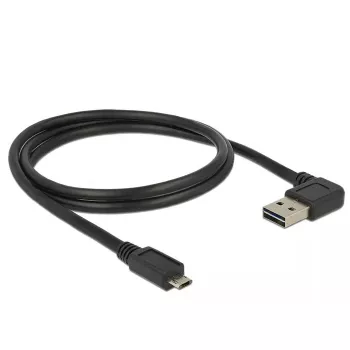 USB laidas DeLOCK 85165 USB 2.0 1 m USB A Micro-USB B juodas
