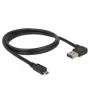 USB laidas DeLOCK 85165 USB 2.0 1 m USB A Micro-USB B juodas