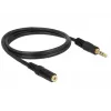 Audio laidas 3,5 mm M-F DeLOCK 83764 1 m juodas