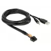 USB kabelis DeLOCK 85718 1.5m USB A juodas