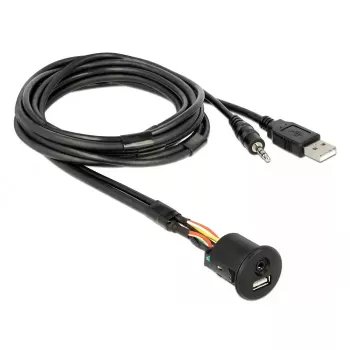 USB kabelis DeLOCK 85718 1.5m USB A juodas