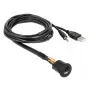 USB kabelis DeLOCK 85718 1.5m USB A juodas