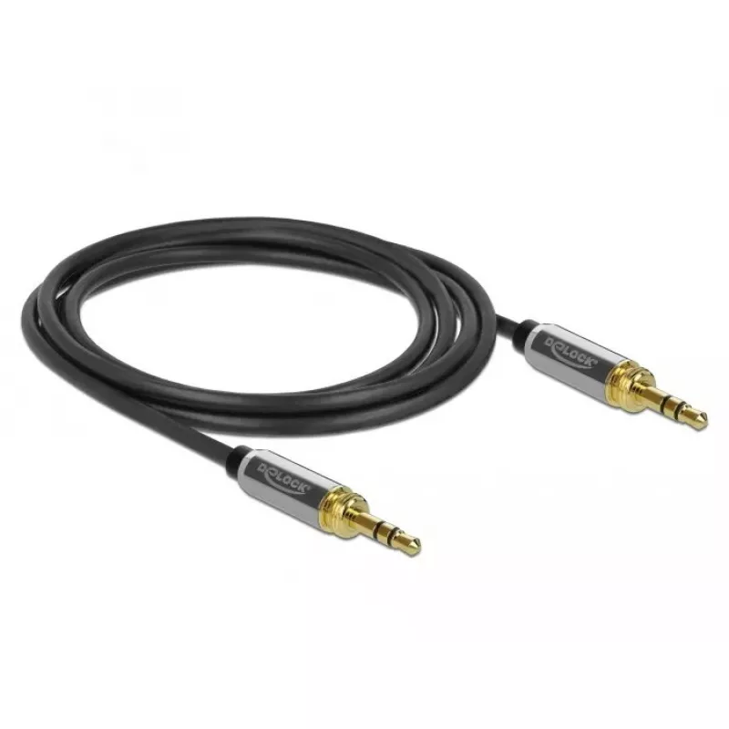 Garso laidas 3,5 mm DeLOCK 85786 2 m juodas pilkas