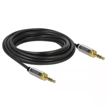 Audio kabelis DeLOCK 85788 5m 3.5mm juoda pilka