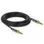 Audio kabelis DeLOCK 85788 5m 3.5mm juoda pilka
