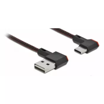 USB 2.0 laidas DeLOCK EASY-USB Type-A į Type-C, laidas 2 m juodas