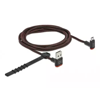 USB laidas DeLOCK EASY-USB 2.0 Type-A į Micro-B kištukas 2m juodas