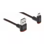 USB laidas DeLOCK EASY-USB 2.0 Type-A į Micro-B kištukas 2m juodas