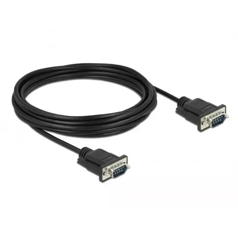 Serijinis kabelis DeLOCK 86576 juodas 5 m RS-232 Sub-D9