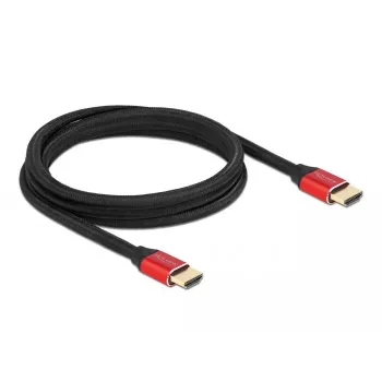 HDMI laidas DeLOCK Ultra High Speed 48 Gbps 8K 60 Hz raudonas 2 m
