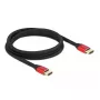 HDMI laidas DeLOCK Ultra High Speed 48 Gbps 8K 60 Hz raudonas 2 m