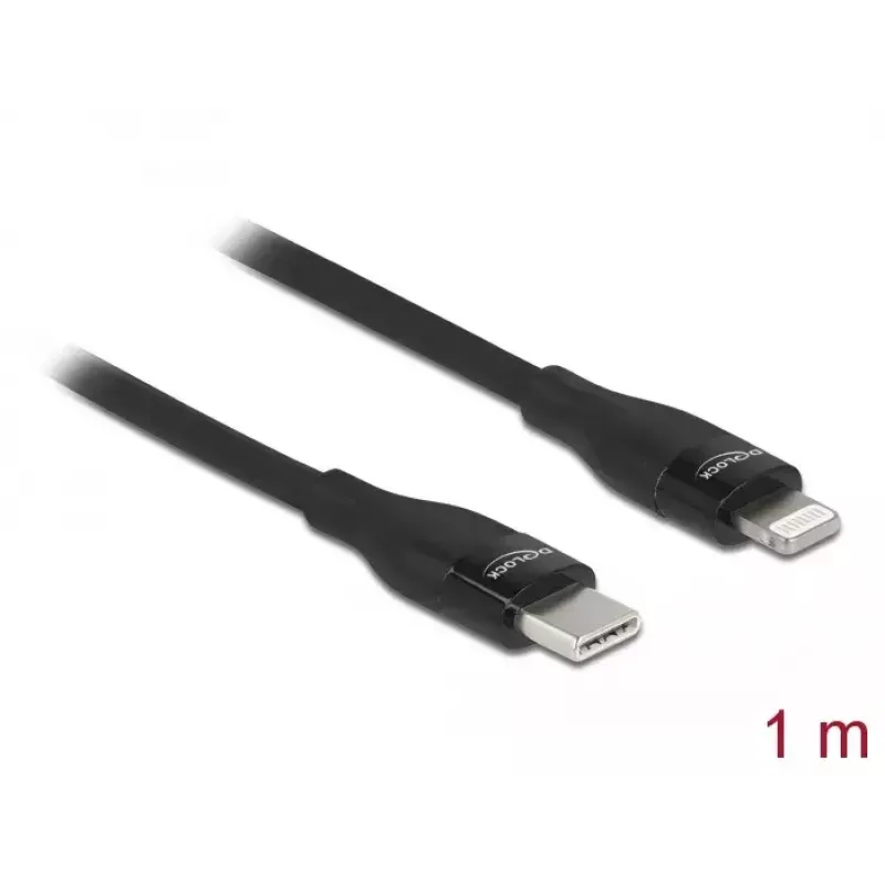 Duomenų ir įkrovimo kabelis USB-C į Lightning DeLOCK 86637