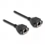 DeLOCK RJ50 prailginimo laidas, lizdas–lizdas, S/FTP, 0,5 m, juodas