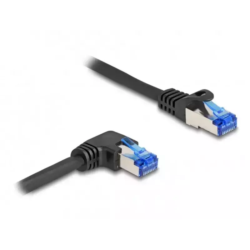 Tinklo kabelis DeLOCK RJ45 Cat.6A S/FTP 1 m juodas