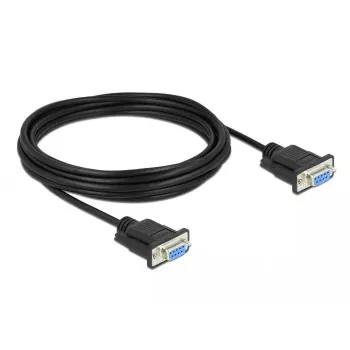 Serijinis kabelis DeLOCK 87784 juodas 5 m DB-9