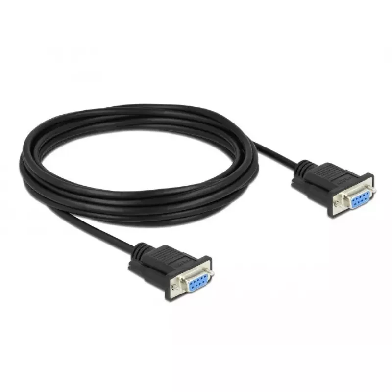 Serijinis kabelis DeLOCK 87784 juodas 5 m DB-9