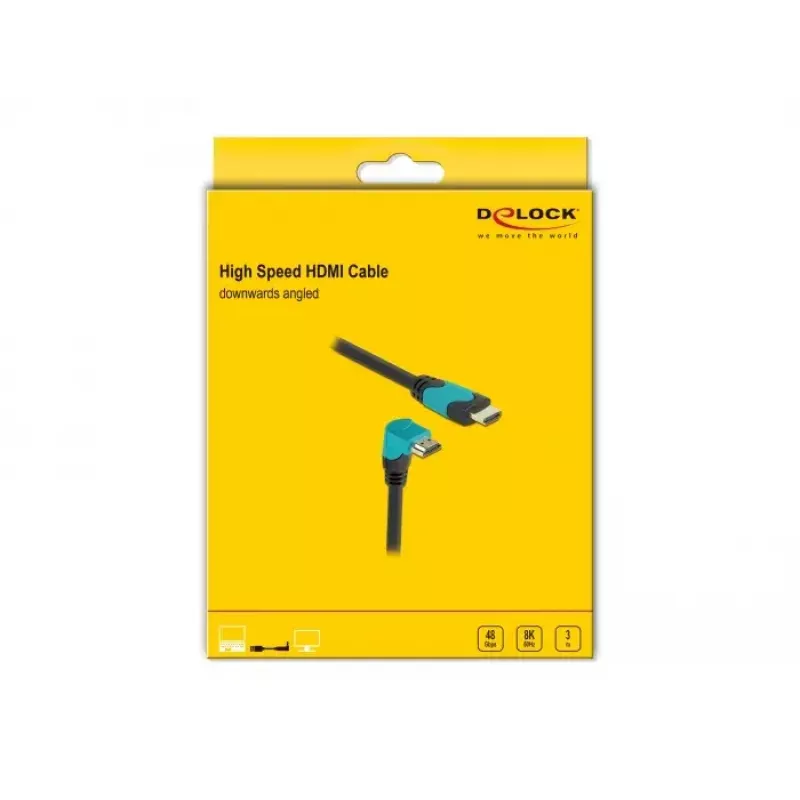 HDMI laidas DeLOCK 86993 3 m HDMI Type A Standard juoda mėlyna