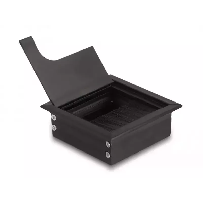 Laido lovelis DELOCK 66855 stalui, juodas, 80×80×28 mm, 1 vnt.