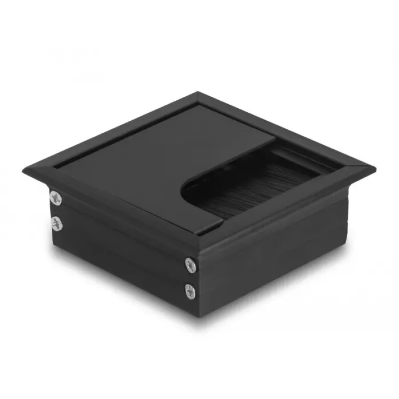Laido lovelis DELOCK 66855 stalui, juodas, 80×80×28 mm, 1 vnt.