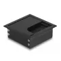 Laido lovelis DELOCK 66855 stalui, juodas, 80×80×28 mm, 1 vnt.