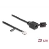 DeLOCK kabelis RJ12 kištukas į RJ12 lizdą 20 cm juodas