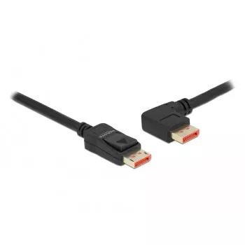 DisplayPort laidas DeLOCK 87049 5 m, tiesus kištukas – 90° kairėn lenktas kištukas, 8K 60 Hz