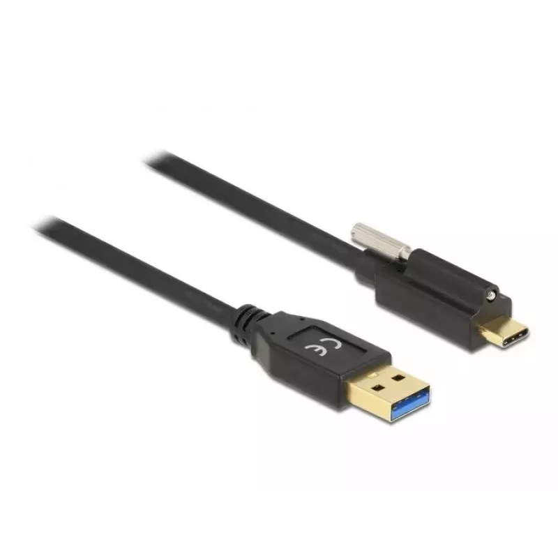 USB laidas DeLOCK 84028 1,5 m USB 3.2 Gen 1 USB A USB C juodas