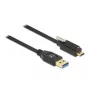 USB laidas DeLOCK 84028 1,5 m USB 3.2 Gen 1 USB A USB C juodas