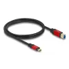USB laidas DeLOCK 80612 USB Type-C į Type-B 1m 5 Gbps Raudonas Metalas