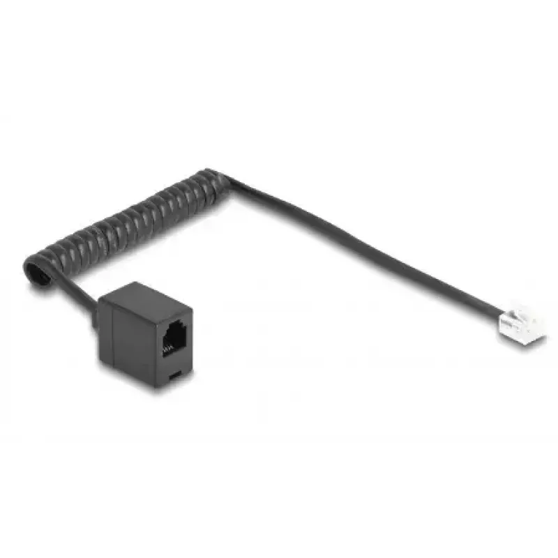 Telefoninis laidas DeLOCK 90230 1 m juodas RJ-11 į RJ-11