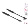USB laidas DeLOCK 81195 3m USB C juodas 10 Gbit/s
