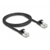 Tinklo kabelis DeLOCK 81163 RJ-45 Cat6a 1 m Juodas