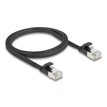 Tinklo kabelis DeLOCK 81163 RJ-45 Cat6a 1 m Juodas