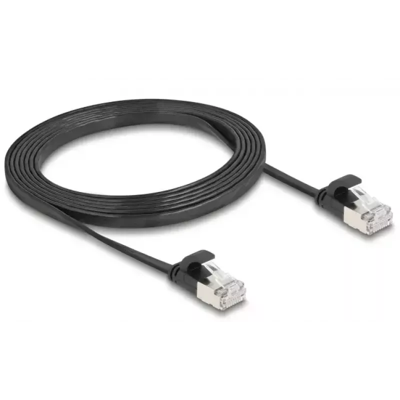 Tinklo kabelis DeLOCK 81165 RJ-45 Cat6a 2m juodas