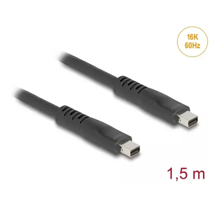 DeLOCK DisplayPort laidas 1,5 m Mini DisplayPort juodas 81177
