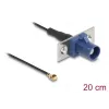 Koaksialinis kabelis DELOCK 90731, FAKRA C į I-PEX MHF1, 0,2 m, 1,13 mm, juoda/mėlyna