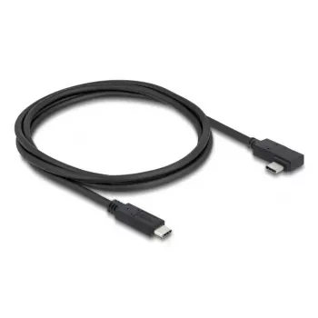 DELOCK bendraašis USB4 Gen 3x2 laidas USB-C į USB-C 40 Gbps PD 3.1 240 W kampuotas kairysis/dešinysis 1 m