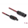 Laidas DELOCK 90973 DL4 saulės kabelis 6 mm² 1 m raudona/juoda kištukas-lizdas 1000 V DC
