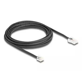 DeLOCK 88038 telefono kabelis 5 m Juodas RJ-45 RJ-11