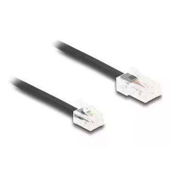 DeLOCK 88038 telefono kabelis 5 m Juodas RJ-45 RJ-11