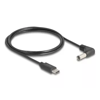 DeLOCK 85398 maitinimo kabelis juodas 1,5 m USB C 5,5 x 2,1 mm