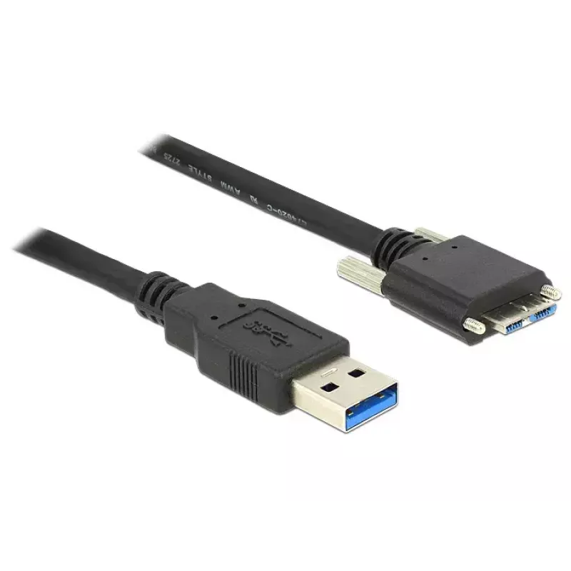USB laidas DeLOCK 2 m USB 3.0 USB 3.2 Gen 1 Micro-USB B juodas