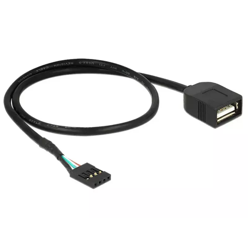 USB laidas DeLOCK 83825 USB 2.0 0,4 m juodas