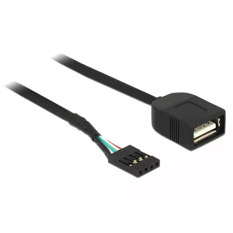 USB laidas DeLOCK 83825 USB 2.0 0,4 m juodas