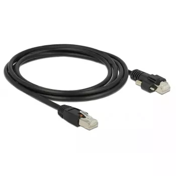 Tinklo kabelis DeLOCK 85668 RJ-45 Cat6 2m Juodas