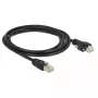 Tinklo kabelis DeLOCK 85668 RJ-45 Cat6 2m Juodas