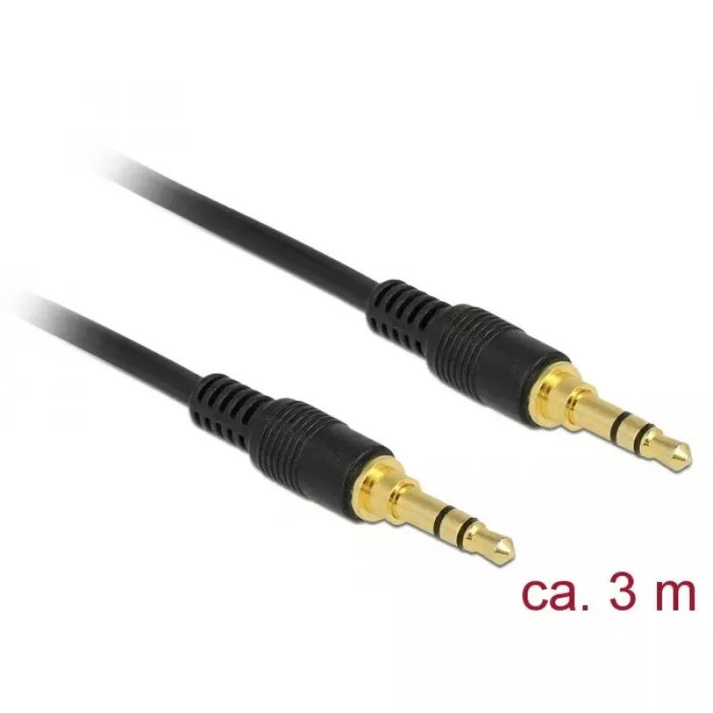 Garso kabelis DeLOCK 85551 3 m 3,5 mm juodas