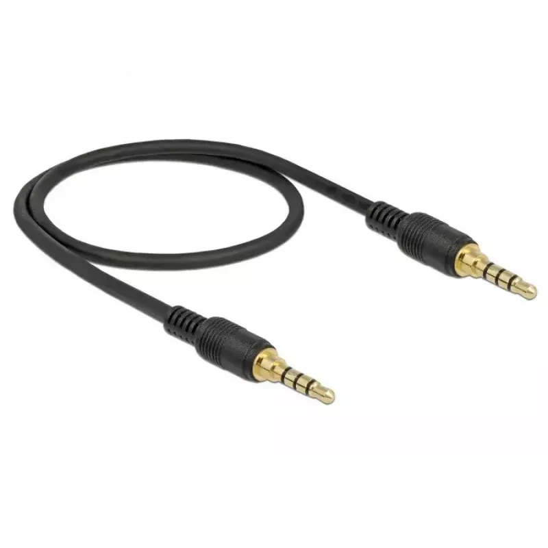 Garso laidas DeLOCK 85592 0,5 m 3,5 mm juodas