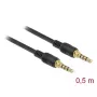Garso laidas DeLOCK 85592 0,5 m 3,5 mm juodas